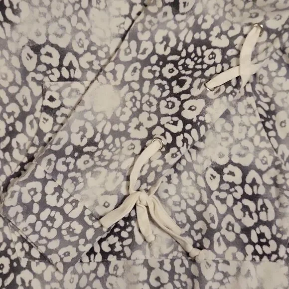 Tacera Animal Print Tunic Sweater Size XL Corded Sleeves - Picture 3 of 9